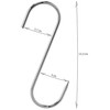 com-four® 12 x Butcher Hooks in S Shape - Chrome-Plated
