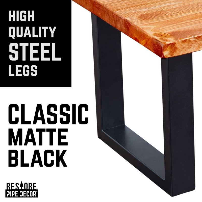 PIPE DECOR Coffee Table Legs 12 Inch - Metal Legs