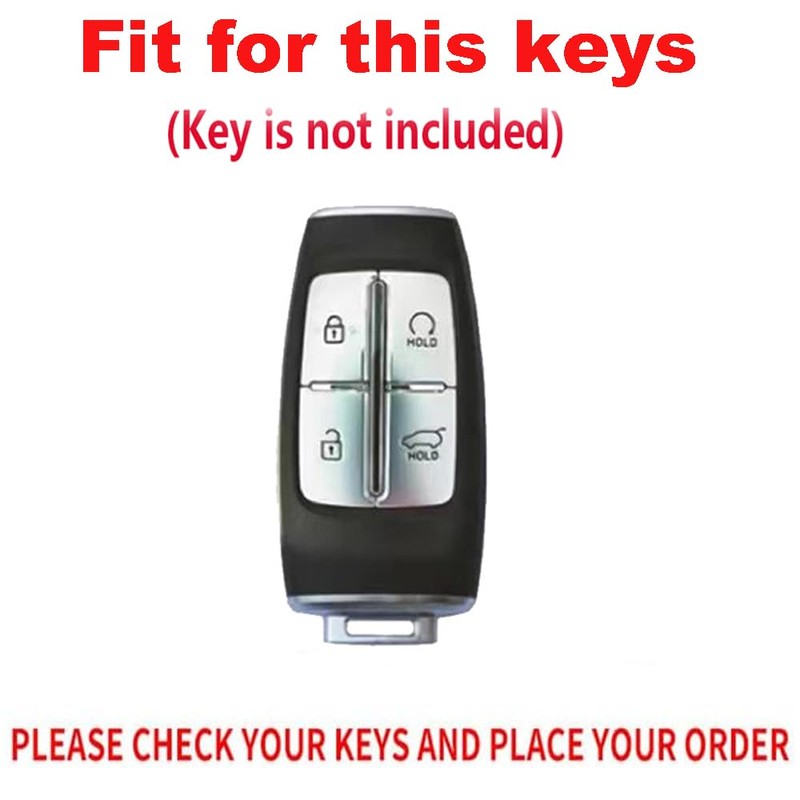 TECART Leather Smart Key Fob Case Protective Cover Compatible with