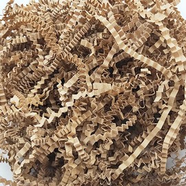 Crinkle Cut Paper Shred - 5.3 oz Fluffy Gift Box Filler, Basket Stuffing for Christmas, Wedding, Birthday | Decorative Packing Grass, Party Decorations (Kraft)