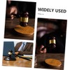 Operitacx Handmade Wooden Gavel Hammer Set Judge Mallet with Comfortable