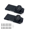 2Pcs Cabinet Password Rotary Hasp Locks,4 Inch Keyless Combination Lock