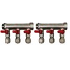 6 Loop Plumbing Manifold w/ 3/4" trunk & 1/2" pex