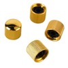 4Pcs Guitar Knob Metal Volume Tone Dome Control Knob Musical
