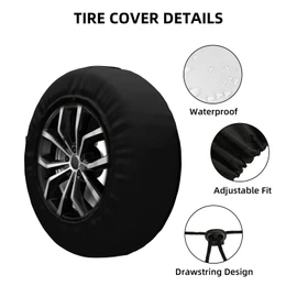 Spare Tire Cover with Marshmallow Campfire Pattern Wheel Protectors Weatherproof Wheel Covers Universal Fit for SUV Truck Rv Travel Camper Trailers Accessories 16inch