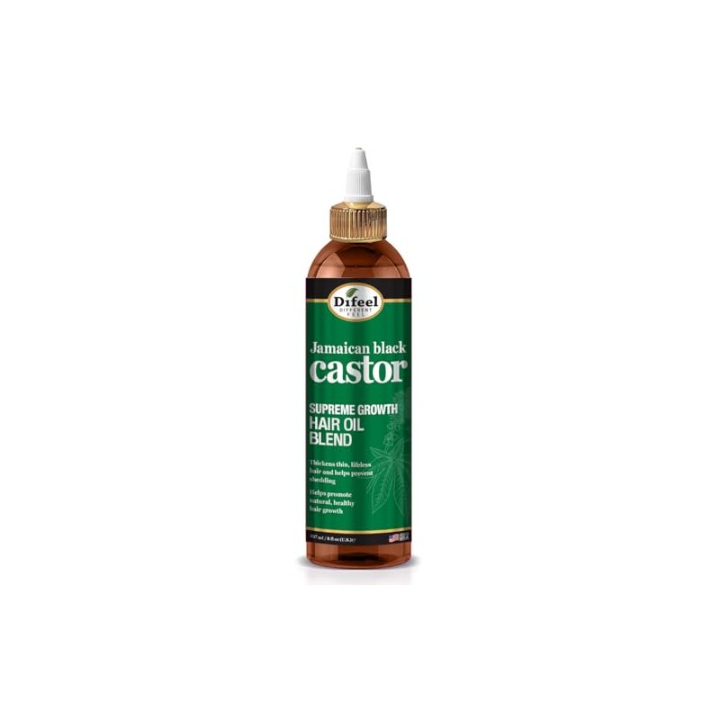 Difeel Aceite para el cabello de ricino negro jamaicano 99%