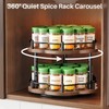 Spice Rack Lazy Susan Organizer for Cabinet, Rotating Spice Organization