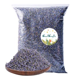 CoolCrafts Dried Lavender Flowers, Dry Lavender Buds Bulk for Wedding Toss, Crafts, Sachets - 1/2 Pound