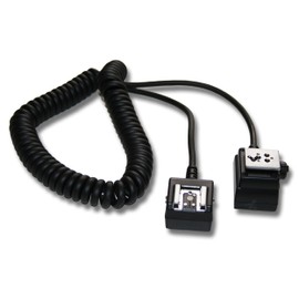 vhbw TTL Flash Cable Compatible with Nikon Speedlight SB-16B, SB-22s, SB-300, SB-23, SB-27, SB-29s Camera, Flash Device Synchronous Cable, 150 cm