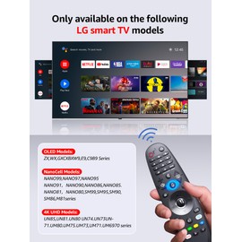 CLVIZCXOM AKB75855501 Voice Magic Remote Control Replacement for LG Smart TV Compatible with LG Magic Remote 2020 - AN-MR20GA AN-MR19BA AN-MR18BA AN-MR650A 2020 Models (Black)