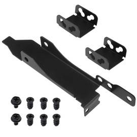 EMSea PCI Slot Bracket Dual Fan Mount Rack GPU Bracket for Mounting One/Two 120 mm Computer Case Fans Computer Radiator Holder Black Metal