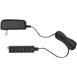 Tresco International Tresco 15W 12VDC Wall Mount Power Supply w/6 Snap Block L-DC-ELT15WP-CON-1