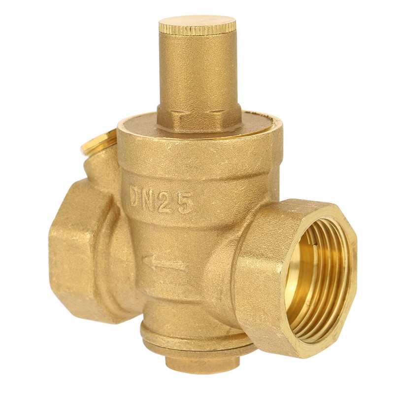 1pc Brass Adjustable Water Pressure Reducing Regulator Valve Thread DN25