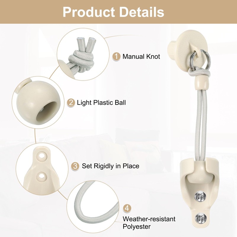 sourcing map 4Set Bungee Kit, Universal Sun Shade Replacement Parts,