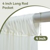 10x16ft Ivory Backdrop Curtain for Party, 2 Panels Wrinkle Free