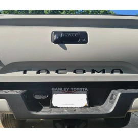 Advanced Trims GLOSS BLACK Tailgate Insert Letters Decal VINYL Stickers for Tacoma 2016-2023