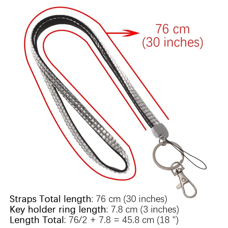 Waizmann.IDeaS 1x Multicolour Lanyard 10 mm Carabiner Hook ID Car