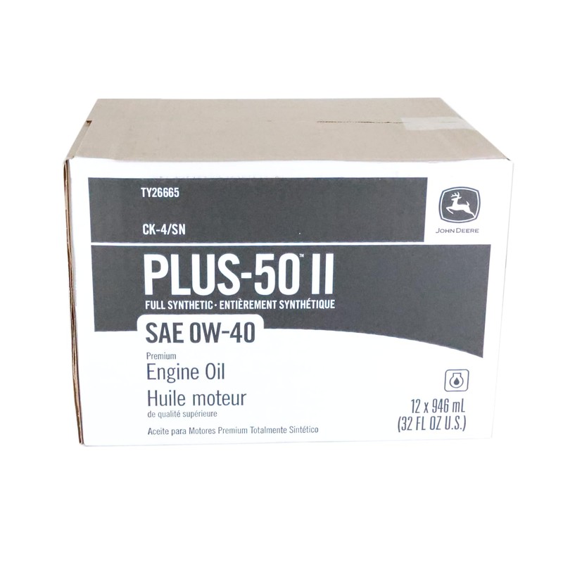 John Deere (2 PACK) Plus-50 II Full Synthetic SAE 0W-40