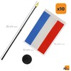 AZ FLAG Pack of 10 Mini Luxembourg Table Flags 6"