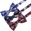 AUSKY 8 PACKS Elegant Adjustable Pre-tied Bow Ties for Men