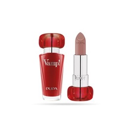 Vamp! Extreme Colour Lipstick with Plumping Treatment - 101 Warm Nude by Pupa Milano for Women - 0.123 oz Lipstick