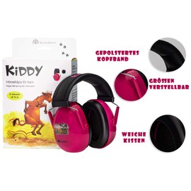 Swedsafe Kiddy Ear Defenders - Children's Ear Defenders - Ear Protection for School & Leisure - SNR: 29 dB - Pink