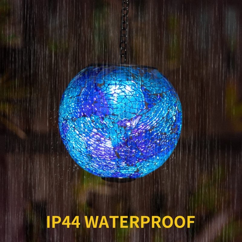 VCUTEKA Solar Lanterns Outdoor Waterproof - Hanging Solar Lights Garden