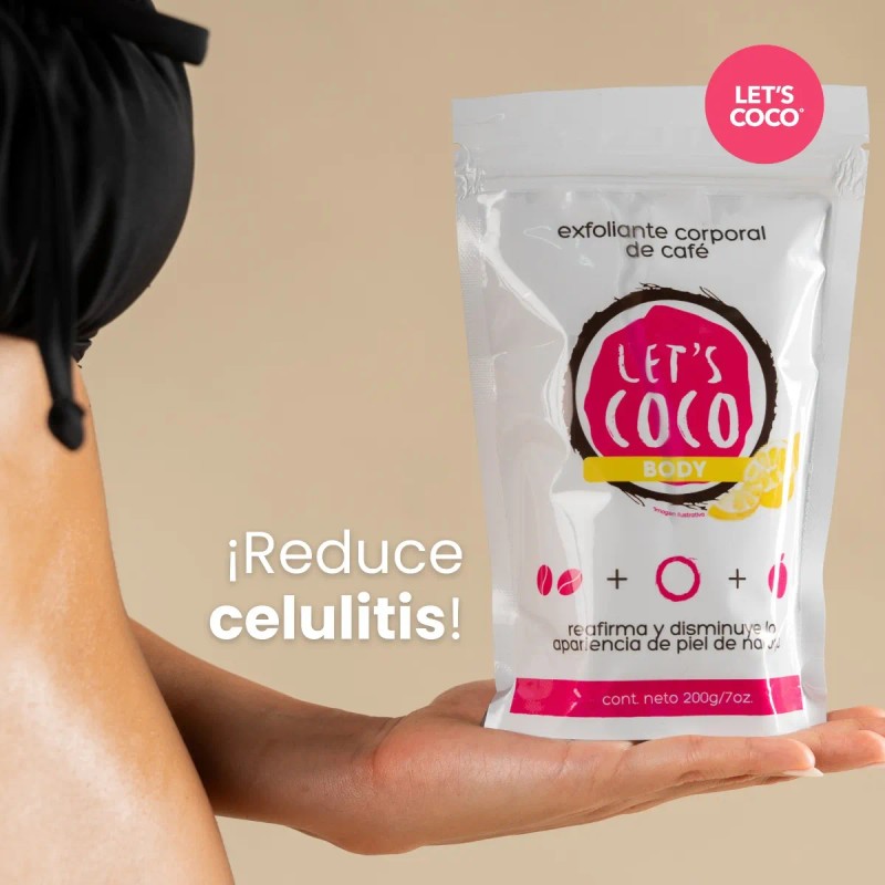 Let´s Coco | Exfoliante Natural De Café Anti-celulitis Bolsa