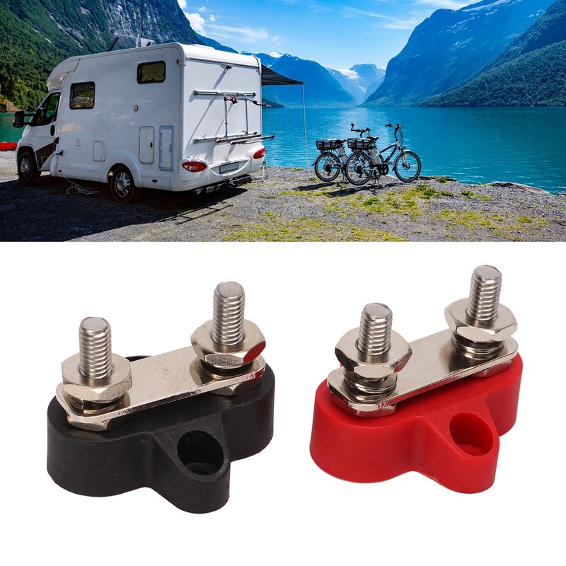 1 Pair 48V Battery Power Stud Stainless Steel Post Bus