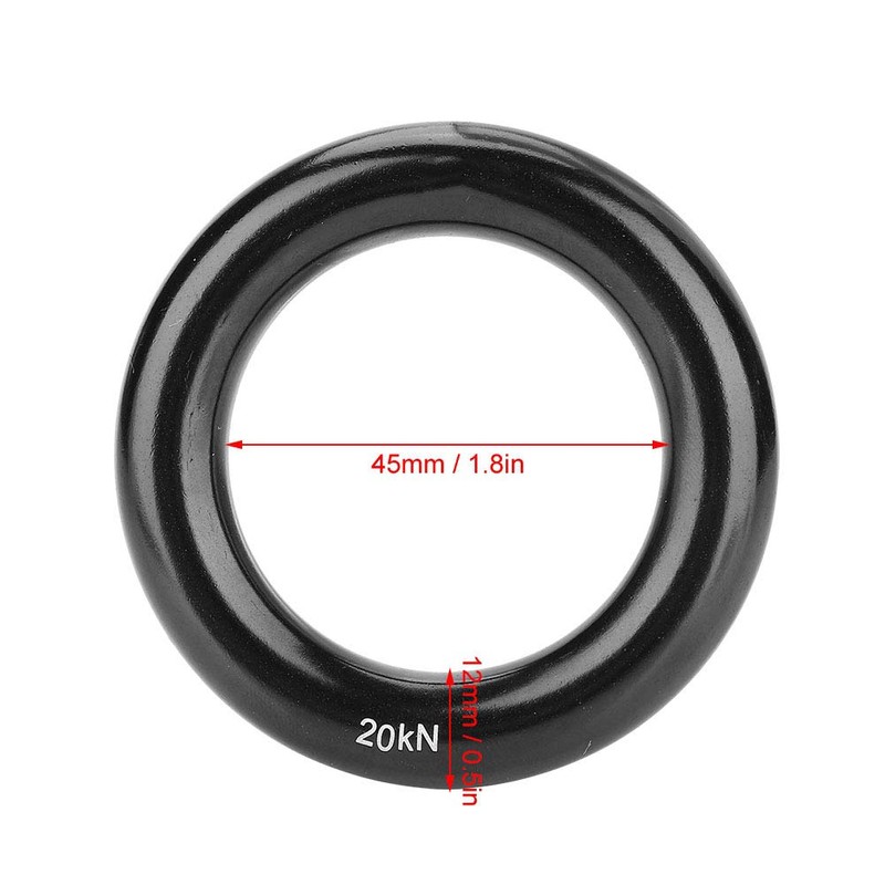 Rappel Ring, Climbing O Ring, 360 Degrees Outdoor for Rock