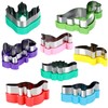 Dinosaur Cookie Cutters Set - Stainless Steel Shaped Cookie Candy