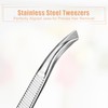 VOCOSTE Anti Slip Eyebrow Clip, for Women, Silver Tone, 3.31"x0.28"