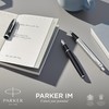 PARKER IM Ballpoint Pen, Black Lacquer with Gold Trim, Medium