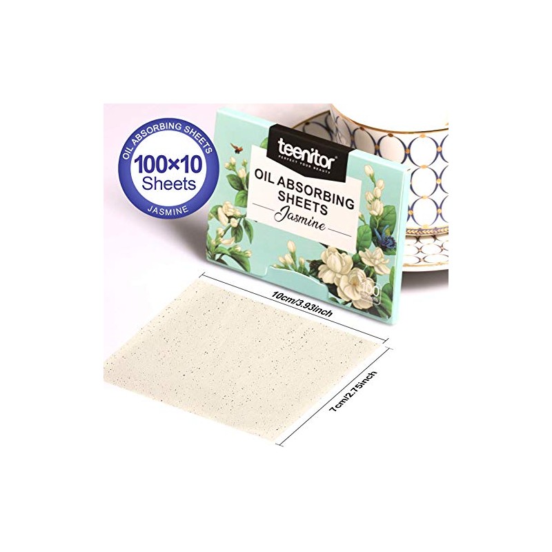 Teenitor Jasmine Blotting Sheets - 1000 Oil Absorbing Papers