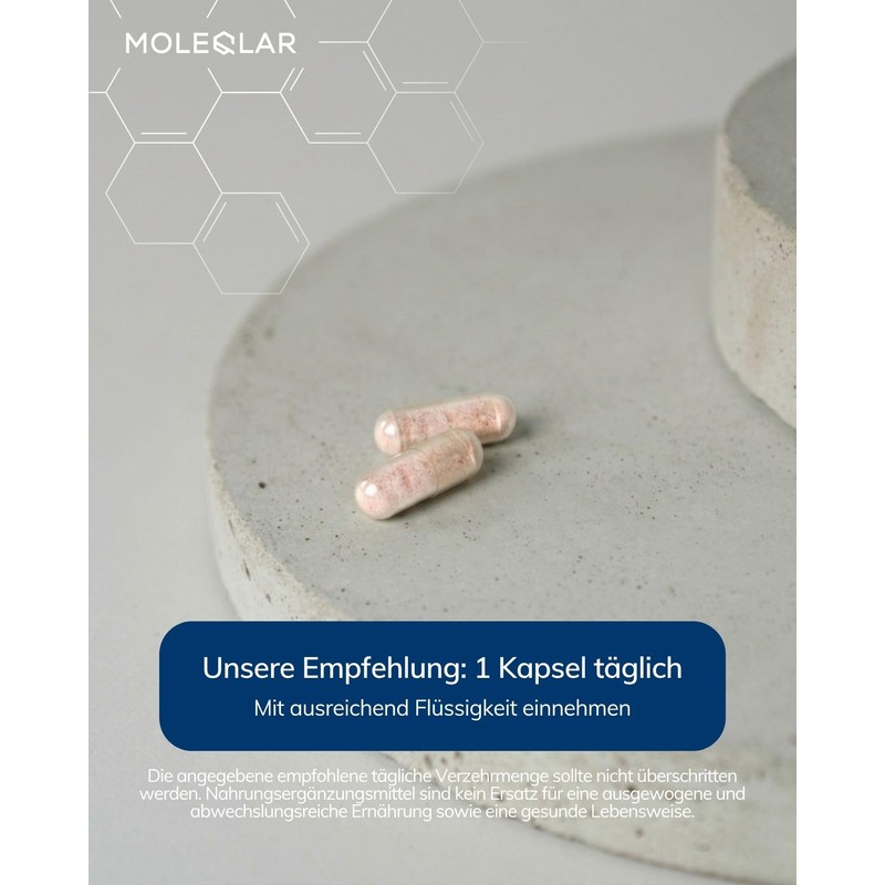 MoleQlar PQQ (pyrroloquinoline quinone) capsules - MGCPQQ® brand raw material
