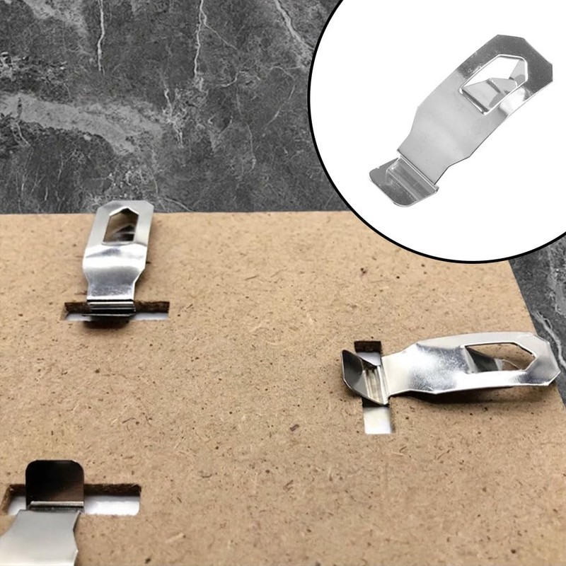 12 PCS Artwork Back Plate Fixing Clips ,Metal Spring Turn