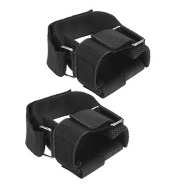 PATIKIL Dumbbell Foot Attachment 2 Pack Adjustable Ankle Weights Dumbbell Ankle Straps for Feet Weight Lifting Shin Splint Leg Extensions Tibialis Pull Black