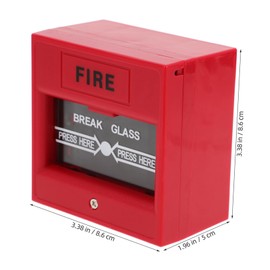 OSALADI Button Emergency Glass Break Alarm Activation Device for Doors Compact and for Critical Situations