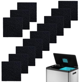 PEUTIER 12pcs Trash Can Deodorizing Filter Replacement Parts, Strong Charcoal Deodorizer Activated Charcoal Deodorizer Accessories Compatible with EKO Trash Cans
