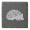 4 x 'Hedgehog Side Profile' 10cm Square Slate Coasters (CR00220701)