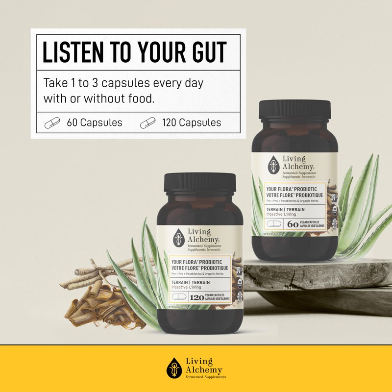 Living Alchemy Gut Health Supplement - Your Flora Probiotic Terrain