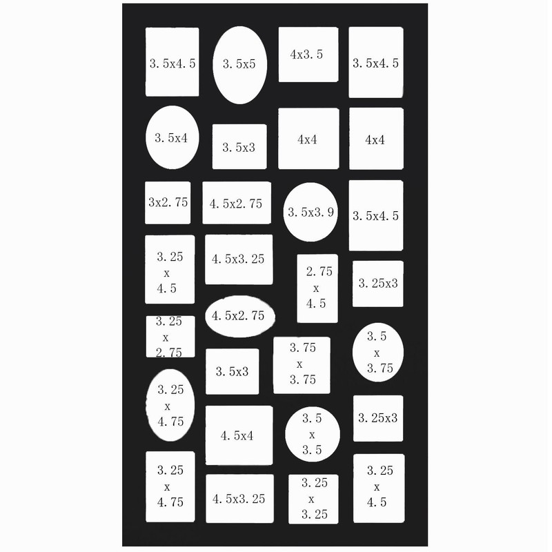Adeco [PF9105] Decorative Black Wood Wall Hanging Collage Picture Photo