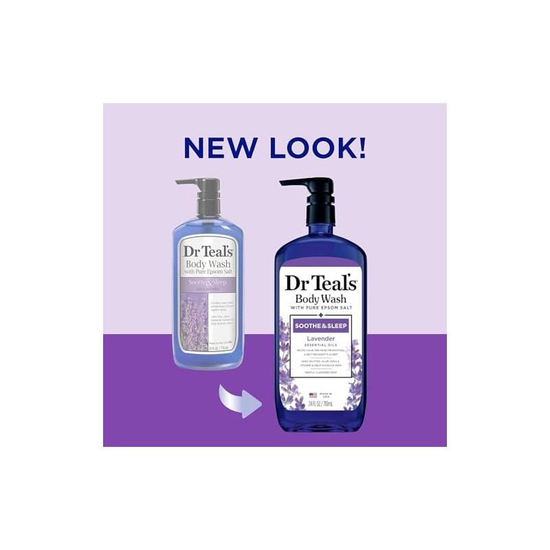 Dr Teal's Pure Epsom Salt Body Wash Chupante e Hidratante