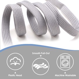 Thick Shoelaces, 3 Pairs Shoelaces, Flat White Shoelaces for Trainers, Laces, Wide Rope Laces, Campus Grey, Tear-Resistant Trainers, 140 cm, for Trainers, Sports Shoes, Leisure Shoes, Rubber Laces,
