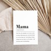 Mum Card with Envelope - Mama Definition