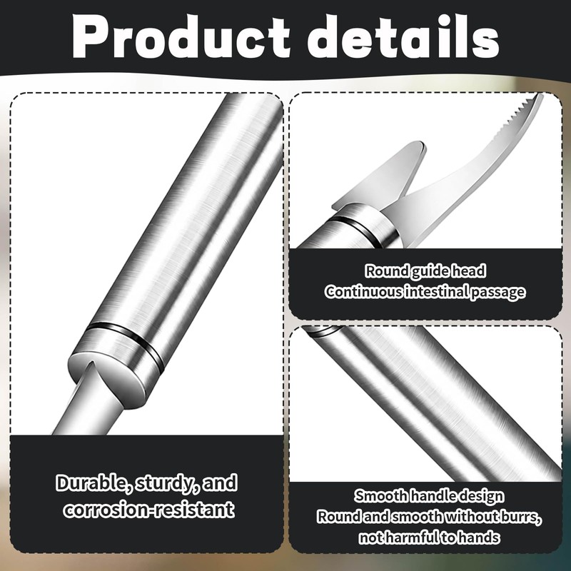4PCS Shrimp Deveining Tool, Shrimp Peeler and Shrimp Deveiner Set