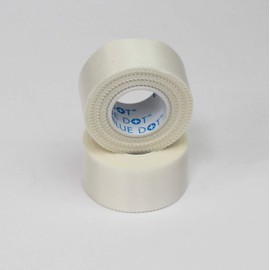 2.5cm x 10cm Blue Dot Silk Surgical Tape (12 Pack)