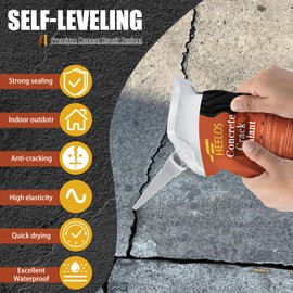 Concrete Crack Filler,2Pack High Elasticity Driveway Crack Filler,Self Leveling Waterproof Asphalt Crack Sealant Repair Sealer for Blacktop Concrete Cement Driveway,Walkway, Road,Patio(Black)