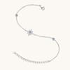 PROSTORY Star Moissanite Link Bracelet for Women (Silver)