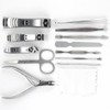 LUPO 12-Piece Manicure Pedicure Cosmetic Set Nail Care Clipper Cuticle